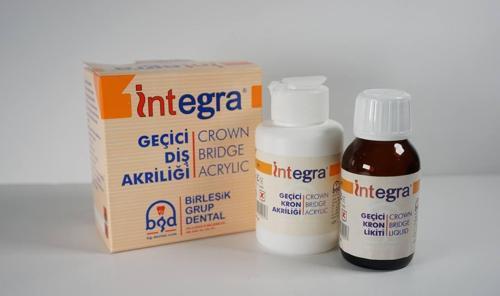 İntegra Geçici Kron Akrilik Diş Fakültesi Öğrencileri & Tüm Tamir İşlem, İçin Akrilik  80 GR+50 ML