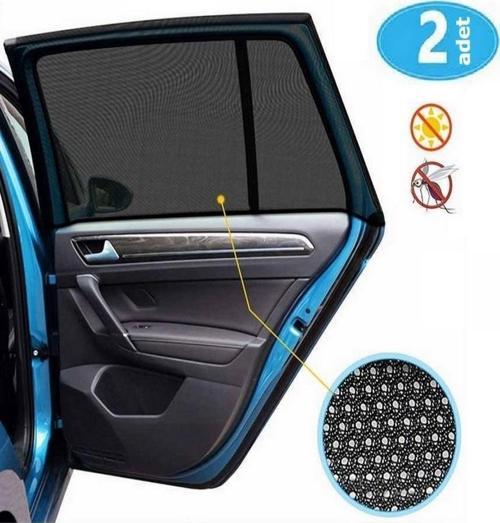 2 Adet Araba Yan Cam Perdesi Sineklik Araç Oto Güneşlik Kılıf