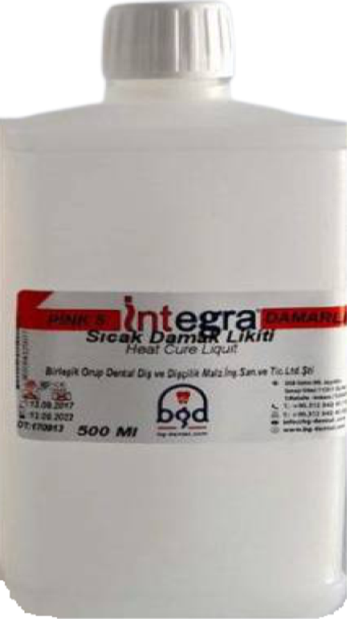 İntegra Sıcak Damak Likiti 500 ml Likit Diş Fakültesi Öğrencileri ve Tamir İşlemleri İçin Likit