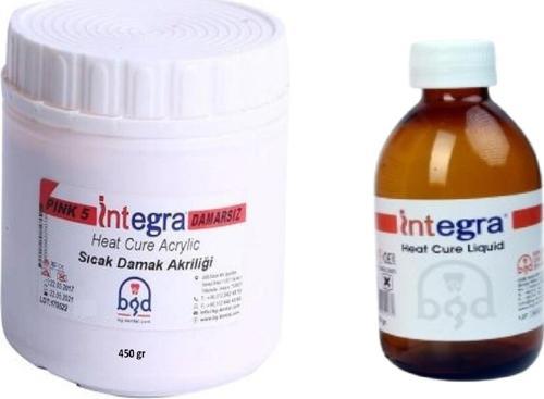 İntegra Diş Fakültesi Öğrencileri ve Tamir İşlemleri İçin - Sıcak Damak Kiti 450gr Akrilik & 250ml Likit
