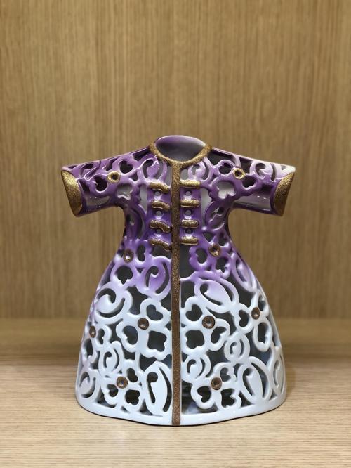 24 Cm El Dekoru Kadife Kutulu Dekoratif Kaftan