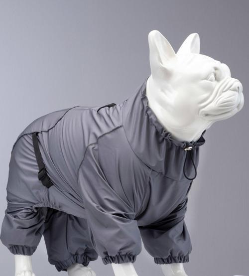 Lindo Dogs Quattro Void Köpek Yağmurluğu Gri Beden 4