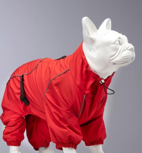 Lindo Dogs Quattro Nova Köpek Yağmurluğu Kırmızı Beden 8