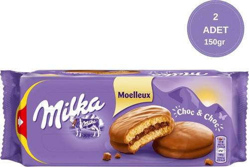 Choc & Choc Çikolata Kaplamalı ve Dolgulu Bisküvi 150 gr - 2 Adet