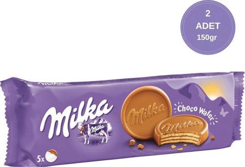 Choco Wafer Sütlü Çikolata Kaplamalı Gofret 150 gr - 2 Adet