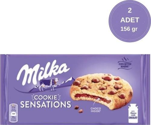 Sensations Choco Cookie Damla Çikolata ve Dolgulu Biküvi 156 gr - 2 Adet