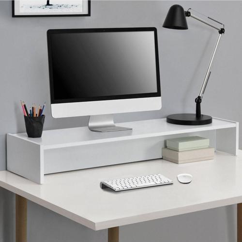 Monitör Altlığı Bilgisayar Yükseltici Masa Düzenleyici Standı,Laptop Pc Tv Yazıcı Standı Beyaz