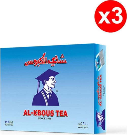 Al-Kbous Siyah Çay 100'Lü Paket Poşet Çay X3 Paket