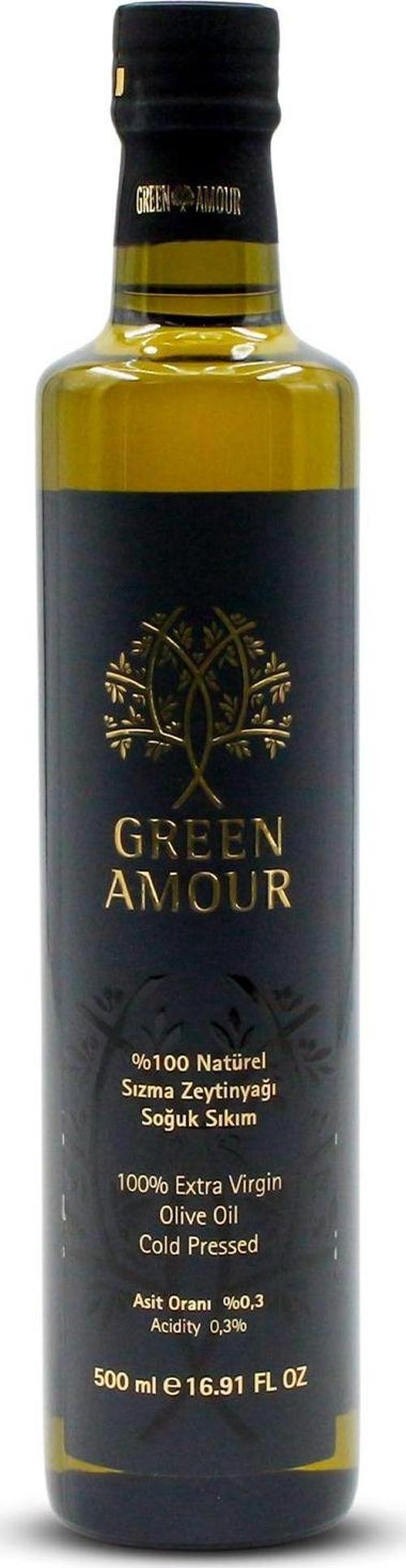 Green Amour Soğuk Sıkım 0,3 Asit 500 Ml %100 Natürel Sızma Zeytinyağı