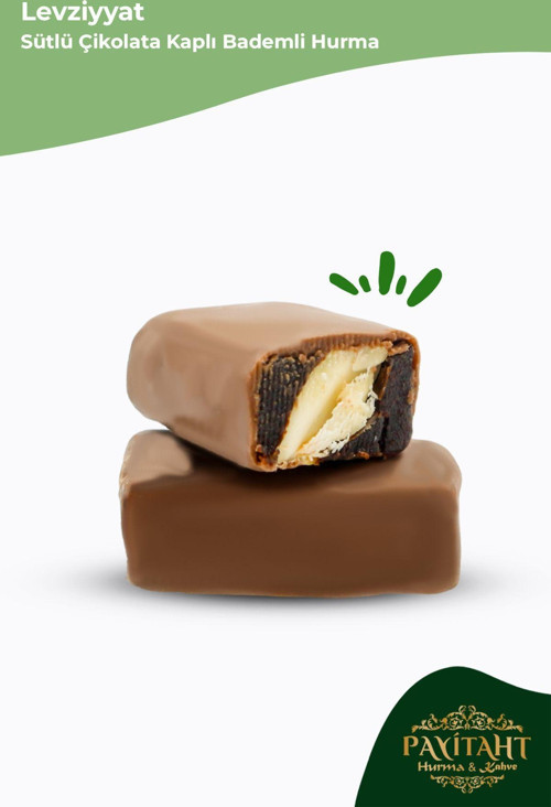 Sütlü Çikolatalı Bademli Hurma 500 Gr