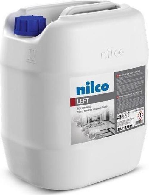 Nilco LEFT 20LT/19,8 KG CİLALI YÜZEYLER İÇİN NÖTR PARFÜMLÜ TEMİZLİK VE BAKIM ÜRÜNÜ
