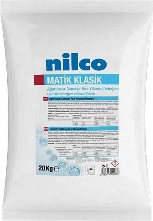 Nilco MATIK KLASIK 20KG AĞARTICISIZ ANA YIKAMA TOZ DETERJAN