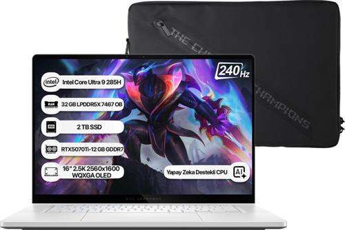 Rog Zephyrus G16 GU605CR-QR204 Intel Core Ultra 9 285HX NPU 13 TOPS 32GB 2TB SSD RTX5070Ti-12GB Freedos 16" 2.5K 240Hz WQXGA Taşınabilir Bilgisayar
