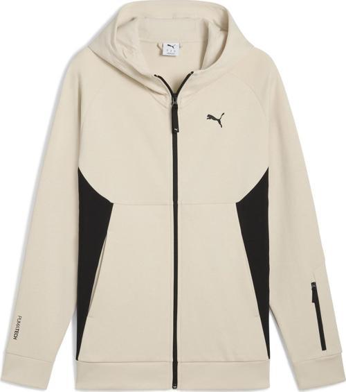 684605-87 Puma Tech Full-Zip Hoodie Erkek Ceket Krem