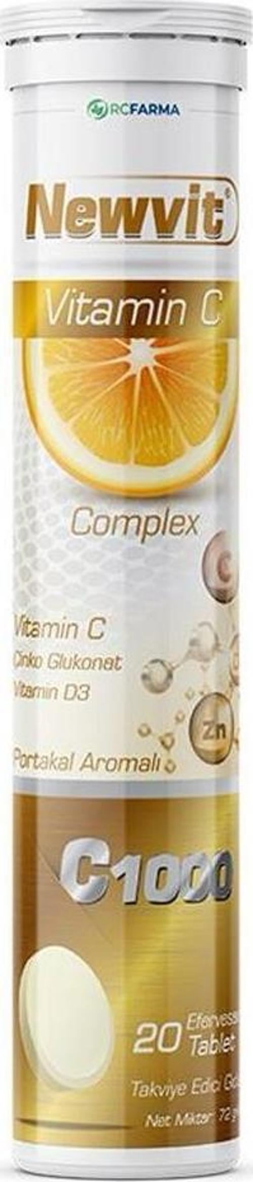 Newvit Vitamin C Complex Efervesan 20 Tablet