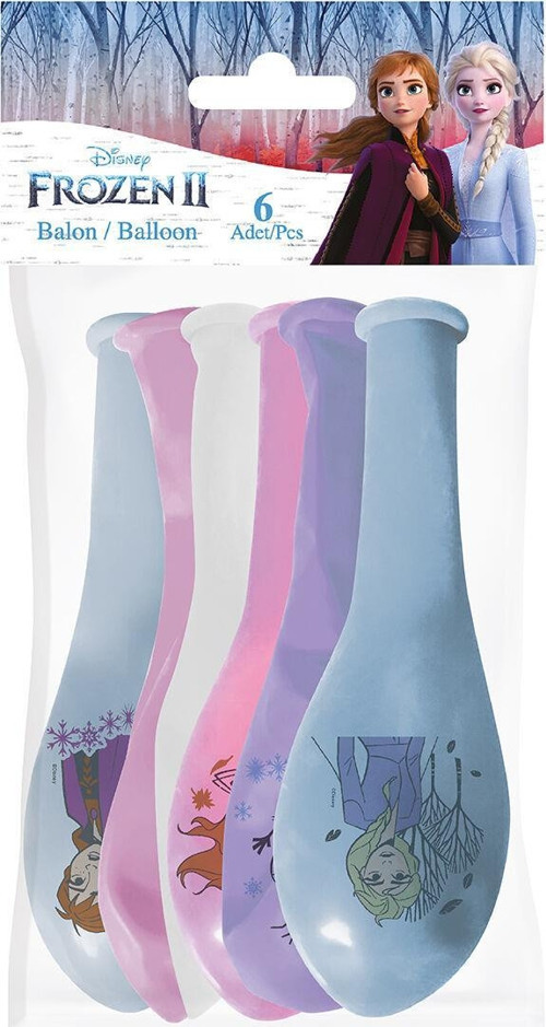 Helyuma Uyumlu Disney Frozen Baskılı Balon Frozen Temalı Doğum Günü Balonu 12 inch 6 Adet