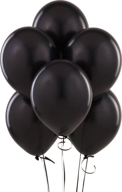 Helyuma Uyumlu Siyah Renk Balon 5 Adet 12 inç