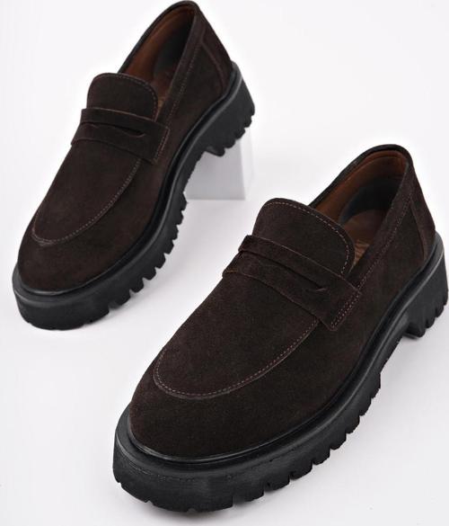 PARADİSE Hakiki Deri Kalın Taban Günlük Casual Makosen Kadın Loafer Ayakkabı