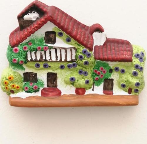 Seramik Mini Alacatı Ev Dekoratif Hediyelik Duvar Süsü