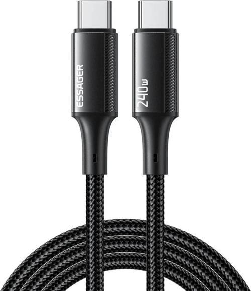 1 Metre PD 240W  Type-C to Type-C Mega Hızlı Data Şarj Kablosu, Telefon, Tablet, Laptop Şarj Kablosu