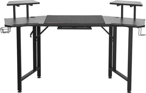Adore Gaming Commander Oyuncu Masası RGB Carbon Fiber - Siyah 160x75x49-56 cm