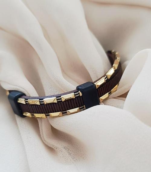 Bileklik Hakiki Deri Örgü Unisex 21 cm Bilezik