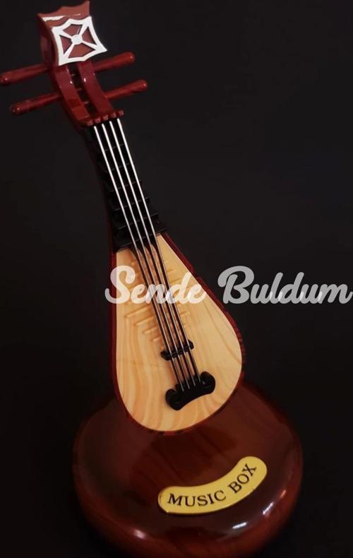 Saz Tasarımlı Dekoratif Müzik Kutusu