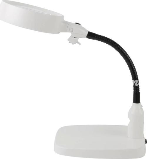 Masaüstü 10x Led Işıklı Büyüteç Okuma El Sanatları Onarım Büyüteç 7765
