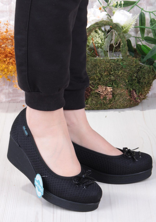 King Annabel Rahat Hafif Anatomic Insole Taban Dolgu Topuk Kadın Ayakkabı