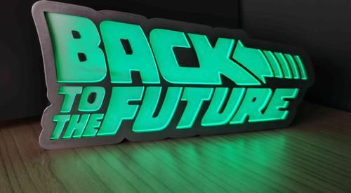 Back to the Future İlhamlı LED Lamba