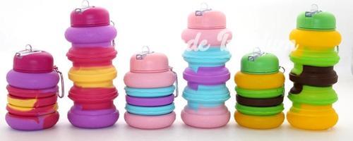 Katlanabilir Portatif Silikon Su Şişesi 500 Ml Alk3138