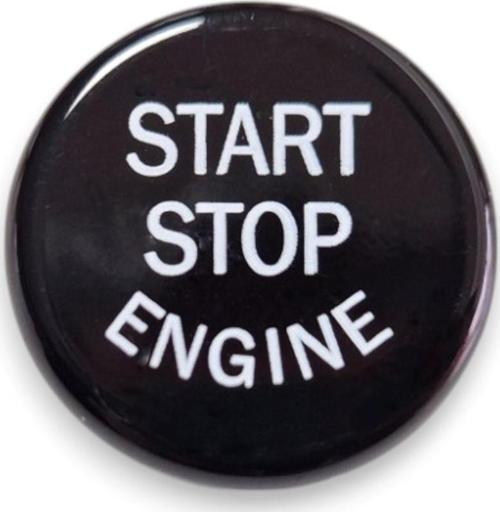 BMW 6 Serisi F12 Cabrio 2012-2017 Start Stop Basma Düğme Kapağı Siyah