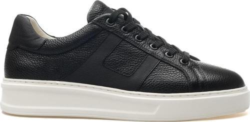 Erkek Hakiki Deri Sneaker Spor Ayakkabı 25y L5553 M Siyah