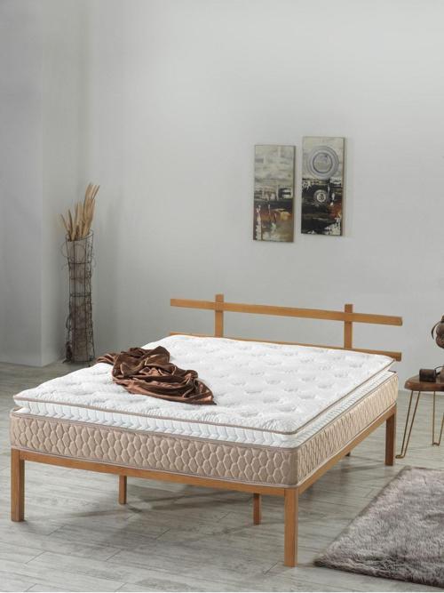Ultra Ortopedik Aqua Pedli Paket Yaylı Peluş Tavşan Tüyü Kumaş Yatak