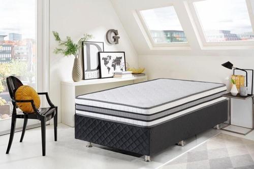 Zebra Tek Kişilik Ortopedik Yaylı Yatak 90X190