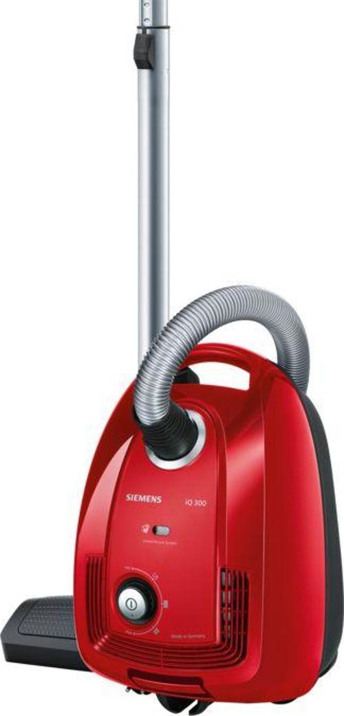 VSC3A210 iQ300 600 W Toz Torbalı Elektrikli Süpürge Kırmızı