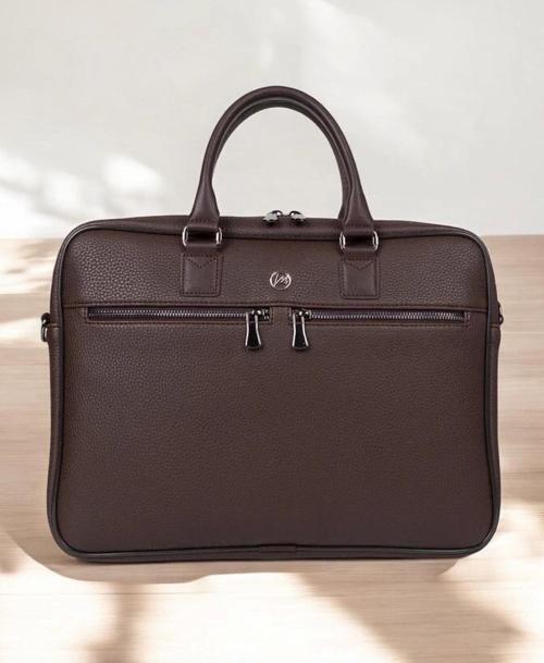 Lüx Unisex Kahverengi Laptop & Evrak Çantası 13"-14.6" inç