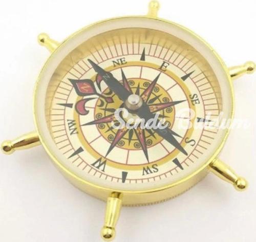 Estetik Tasarım Dümen Model Pirinç Pusula