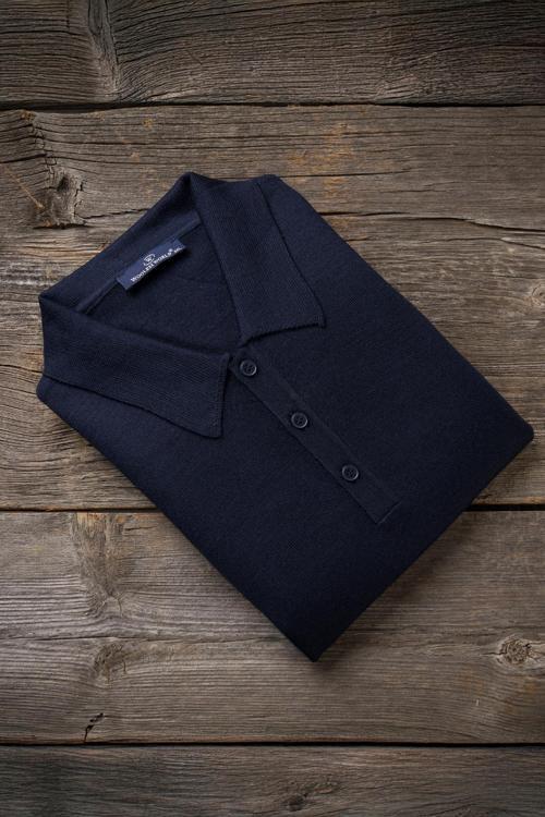 Polo Yaka Battal (Büyük Boy) Yünlü Triko Kazak