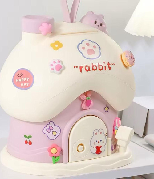 Mantar Ev Kumbara - Pembe