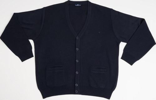 Ön Cepli V Yaka Battal (Büyük Boy) Düğmeli Yünlü Triko Hırka