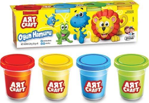 4'lü Oyun Hamur Seti 224 Gr. - Oyun Hamuru Seti - Hamur Setleri - Hamur Kalıpları
