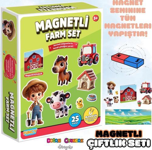 Magnetli Çiftlik Seti - Magnetli Farm Set - Magical Magnet - Çiftlik Oyunu - Hayvanlı Magnetler - Ha