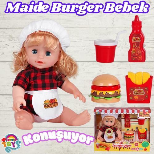 Maide Burger Yiyor - Türkçe Konuşan Maide Et Bebek - Konuşan Bebek - Maide Bebek - Maide Burger Bebe