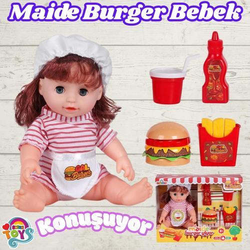 Maide Burger Yiyor - Türkçe Konuşan Maide Et Bebek - Konuşan Bebek - Maide Bebek - Maide Burger Bebe