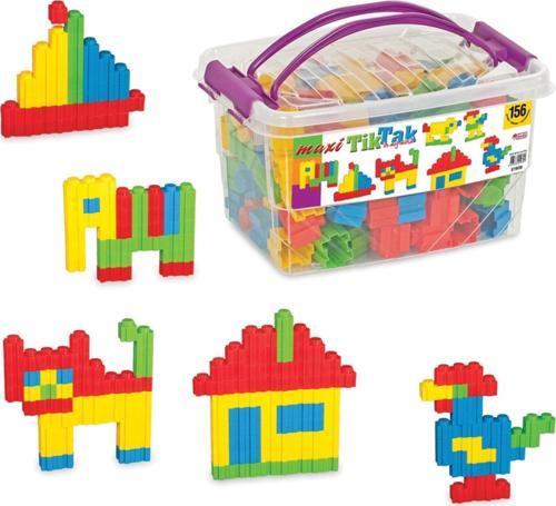Maxi Tiktak Lego (156 Parça) - Tik-Tak Puzzle - Küçük Bloklar - Maxi Tik Tak Legolar Oyuncak