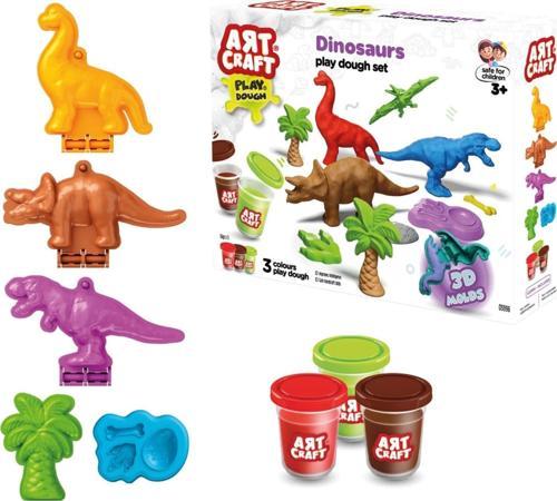 Dinozorlar Oyun Hamur Seti 168 Gr. - Oyun Hamuru Seti - Hamur Setleri - Hamur Kalıpları - Doğal Oyun