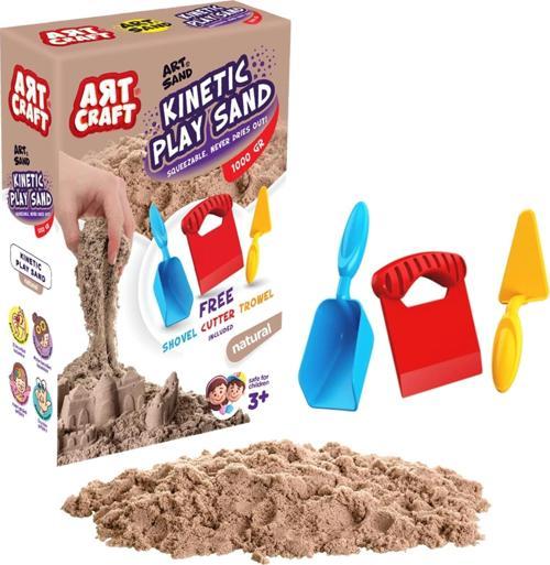 Art Sand Aksesuarlı Natural Oyun Kumu 1000 Gr. - Kinetik Kum Seti - Natural Kum - Doğal Kum