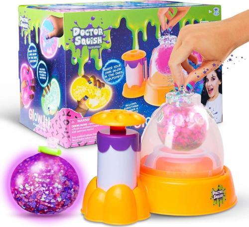 Doctor Squish Maker Station Neon, Parlak Simli Sukuşi Yapım Seti - Slime Yapma Seti - Doktor Sukuşi