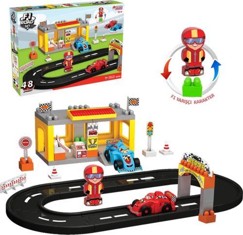F1 Yol Seti - Lego Oyuncağı - Lego Setleri - Bloklar - Lego Seti - Pist - Yarış Seti